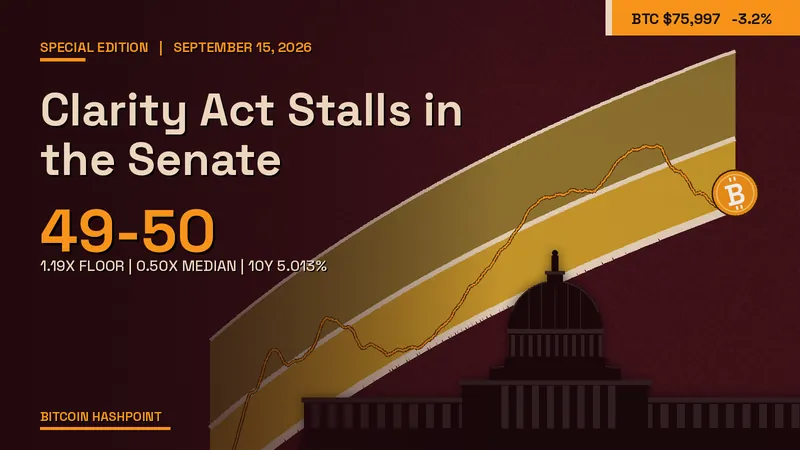 Clarity Act Stalls in the Senate