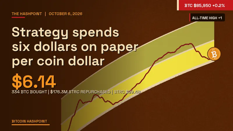 Strategy spends six dollars on paper per coin dollar