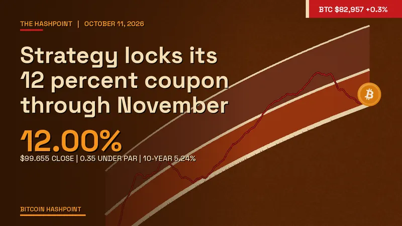 Strategy locks its 12 percent coupon through November