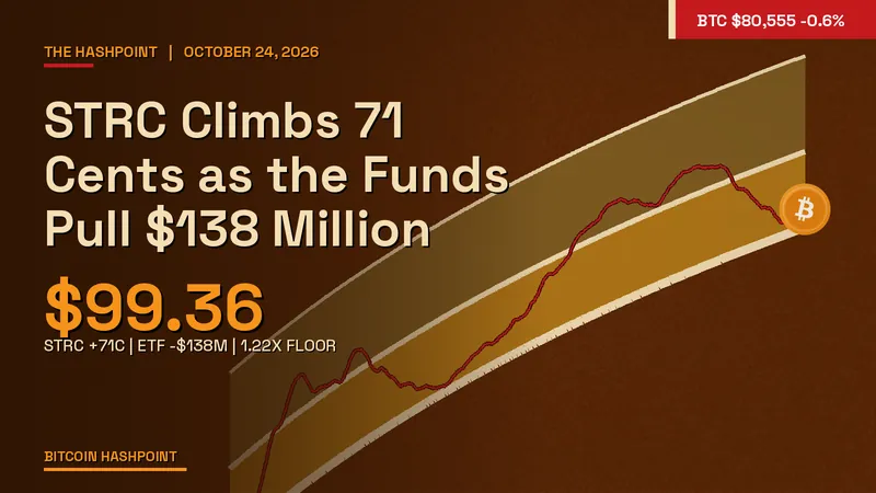 STRC Climbs 71 Cents as the Funds Pull $138 Million