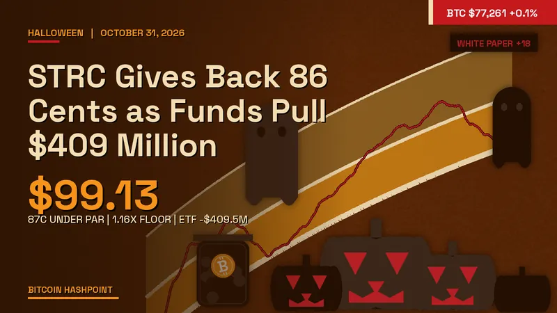 STRC Gives Back 86 Cents as Funds Pull $409 Million