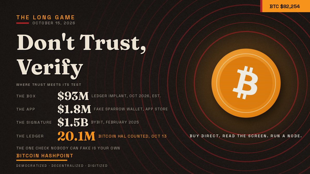 Don't Trust, Verify